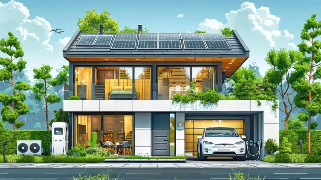 smart solar inverter แปลงพลังงานจากแบบ DC เป็น AC เพื่อให้ใช้ได้กับเครื่องใช้ไฟฟ้าทั่วไป