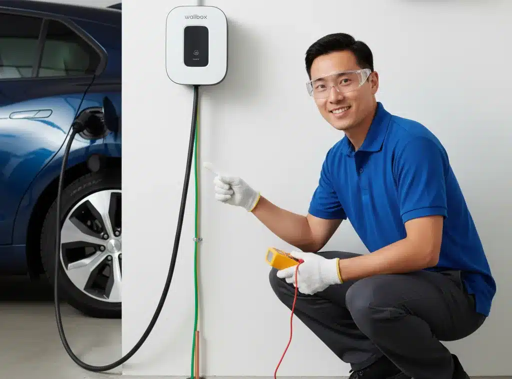 มาตรฐานการตอกหลักดินสำหรับติดตั้ง ev charger และสายดิน