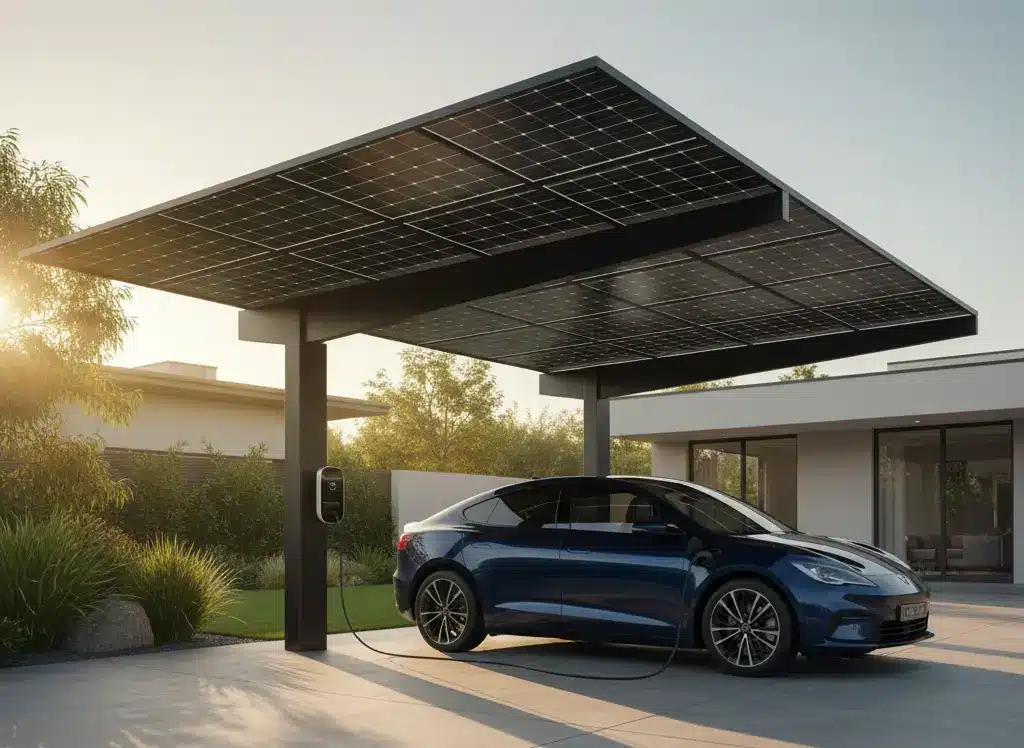 แนะนำแนวทางออกแบบ solar carport สำหรับ ev charger