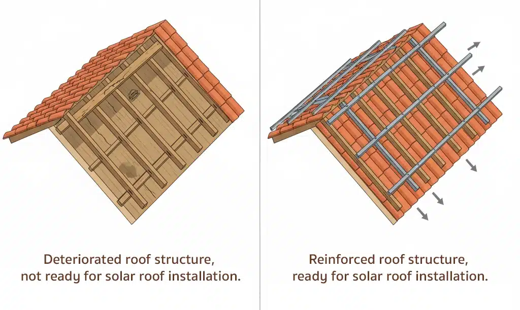 แนวทางแก้ไข เสริมความแข็งแรงให้หลังคาก่อนติดตั้งโซล่าเซลล์