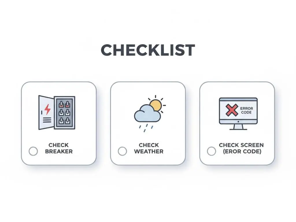 3 checklist ในการตรวจสอบปัญหา inverter โซล่าเซลล์