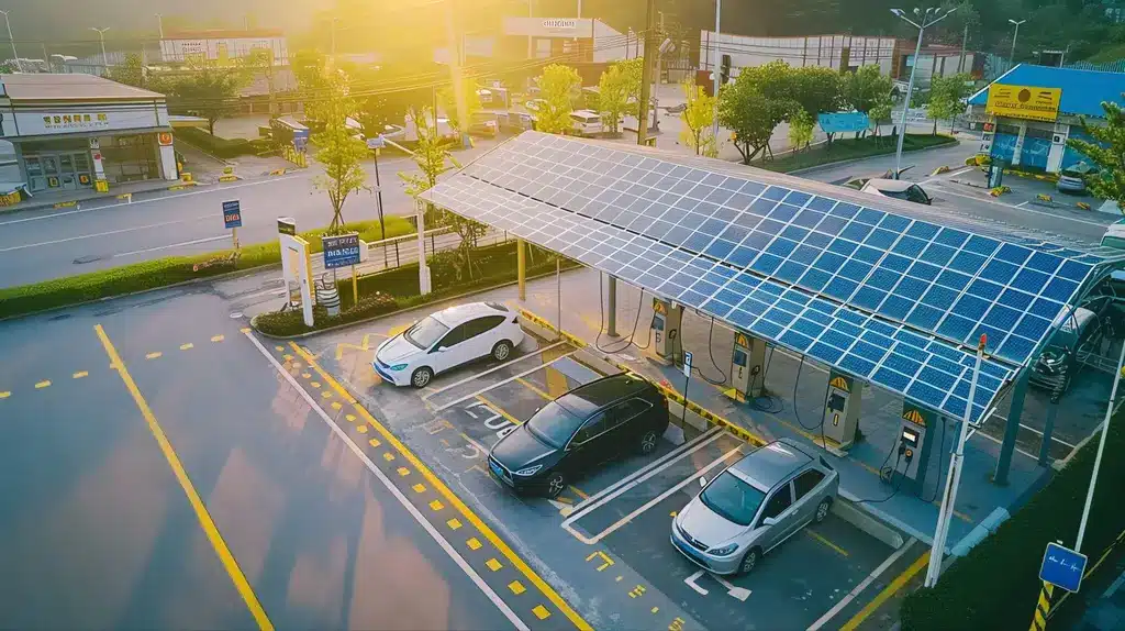 solar carport ev charger คู่หูพลังงานสะอาด